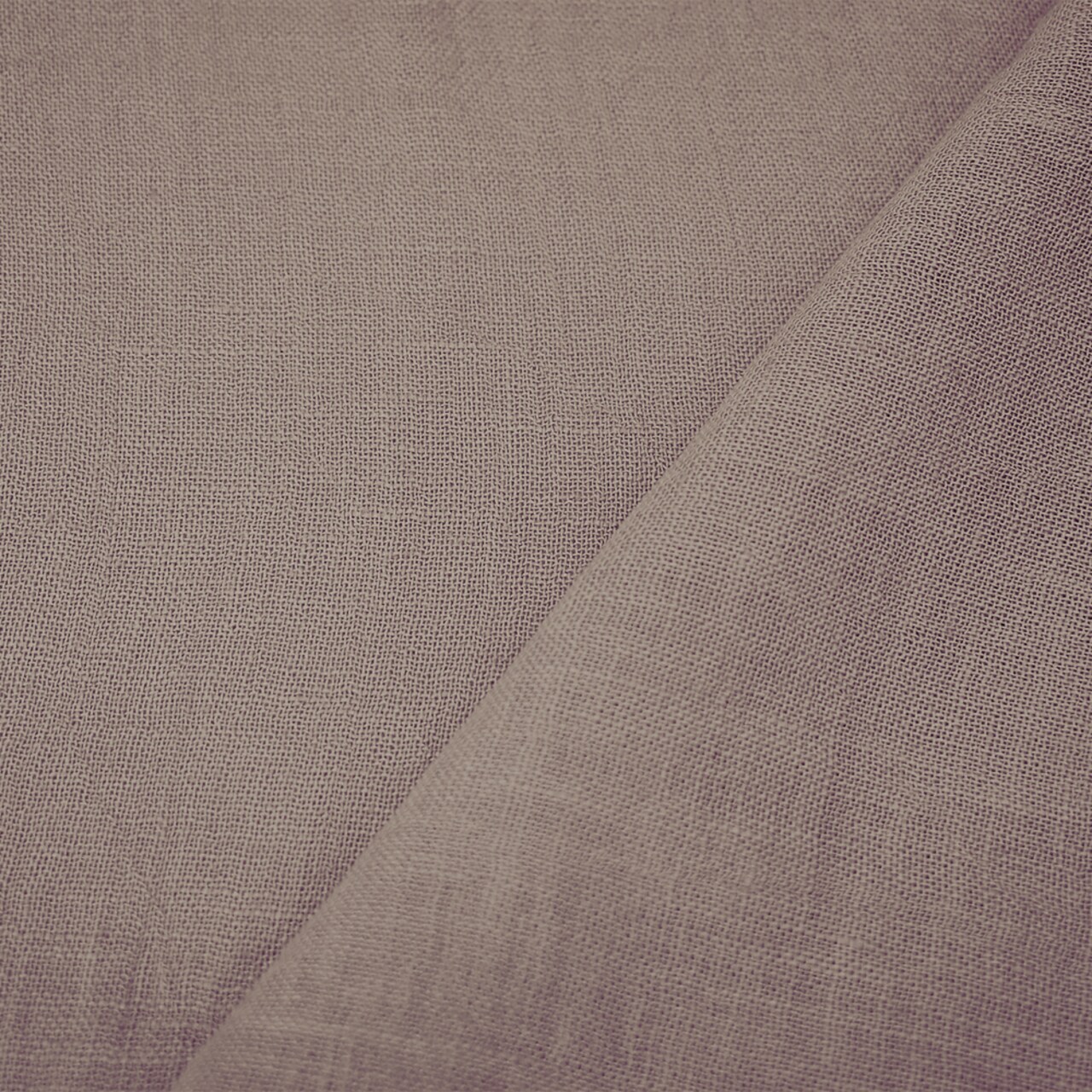 Mauve Purple Washed Semi-Sheer Solid Linen Woven Fabric By the Yard